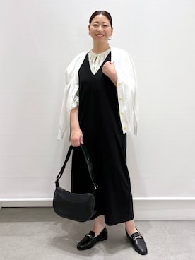 「アイテム（ワンピース/ドレス）」を使った、はつなさん（レディース・158cm・30代）の春コーディネート