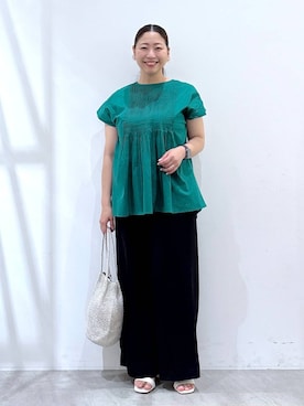 「アイテム（パンツ）」を使った、はつなさん（レディース・158cm・30代）の夏コーディネート