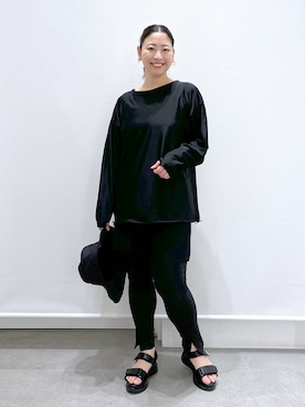 「アイテム（帽子）」を使った、はつなさん（レディース・158cm・30代）の夏コーディネート