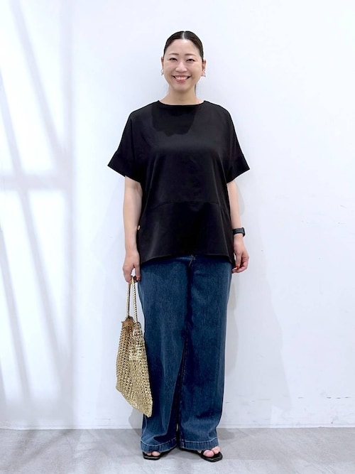 Elura 阪急西宮ガーデンズはつなさんのデニムパンツを使った