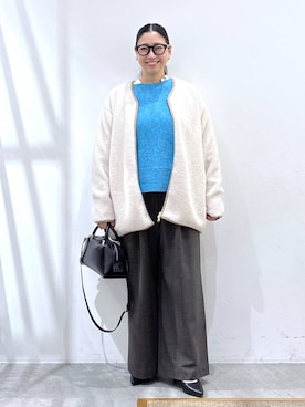 「アイテム（パンプス）」を使った、はつなさん（レディース・158cm・30代）の秋コーディネート