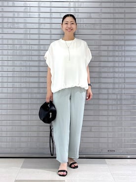 「アイテム（パンツ）」を使った、はつなさん（レディース・158cm・30代）の夏コーディネート