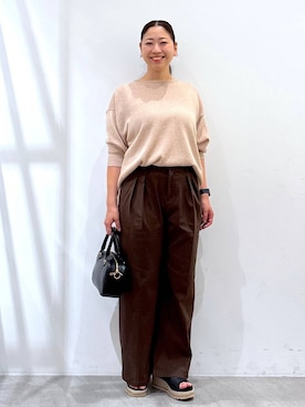 「アイテム（ハンドバッグ）」を使った、はつなさん（レディース・158cm・30代）の夏コーディネート