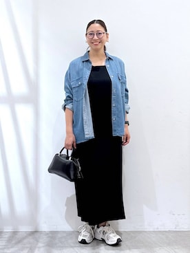 「アイテム（タンクトップ）」を使った、はつなさん（レディース・158cm・30代）の夏コーディネート