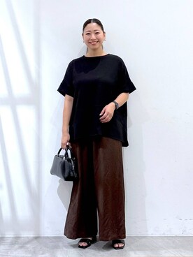 「骨格ナチュラル」｜はつなさん（レディース・158cm）の秋コーディネート