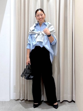 「アイテム（カーディガン/ボレロ）」を使った、はつなさん（レディース・158cm・30代）の夏コーディネート