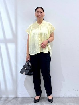 「アイテム（シャツ/ブラウス）」を使った、はつなさん（レディース・158cm・30代）の夏コーディネート