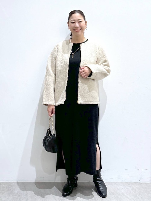 Elura ワンピース ベルスリーブロングニットワンピース/234747