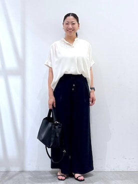 「アイテム（パンツ）」を使った、はつなさん（レディース・158cm・30代）の夏コーディネート