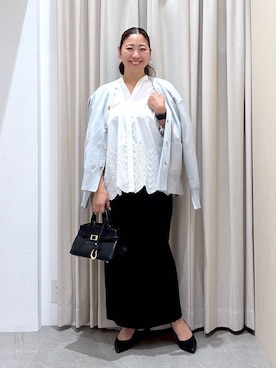 「アイテム（スカート）」を使った、はつなさん（レディース・158cm・30代）の秋コーディネート