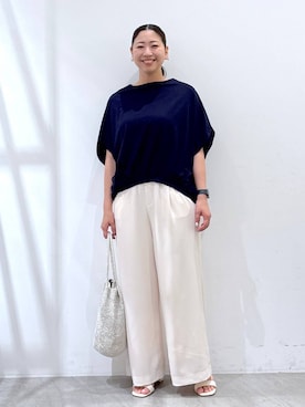 「アイテム（パンツ）」を使った、はつなさん（レディース・158cm・30代）の夏コーディネート