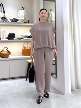 「アイテム（パンツ）」を使った、はつなさん（レディース・158cm・30代）の夏コーディネート