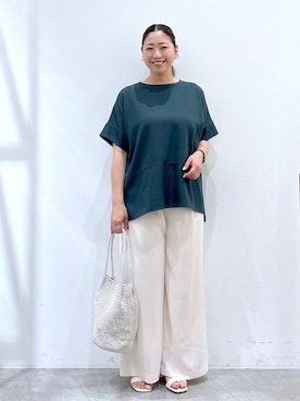 「アイテム（パンツ）」を使った、はつなさん（レディース・158cm・30代）の夏コーディネート