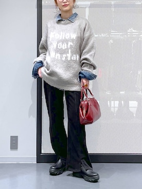 「アイテム（ピアス（両耳用））」を使った、みーやん。さん（レディース・161cm）の秋コーディネート