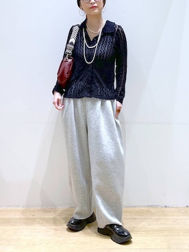 「アイテム（シュシュ）」を使った、みーやん。さん（レディース・161cm）の秋コーディネート