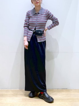 「ピアス」｜みーやん。さん（レディース・161cm）の秋コーディネート