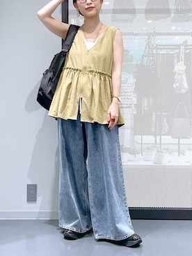 「アイテム（シュシュ）」を使った、みーやん。さん（レディース・161cm）の夏コーディネート