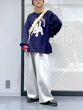 「アイテム（シュシュ）」を使った、みーやん。さん（レディース・161cm）の秋コーディネート