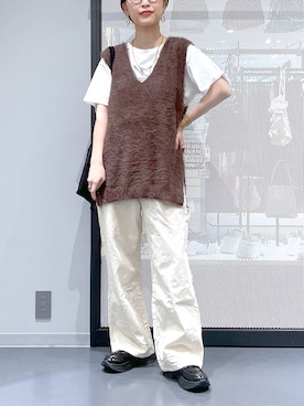 「アイテム（シュシュ）」を使った、みーやん。さん（レディース・161cm）の夏コーディネート