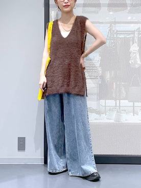 「アイテム（シュシュ、オレンジ系）」を使った、みーやん。さん（レディース・161cm）の秋コーディネート