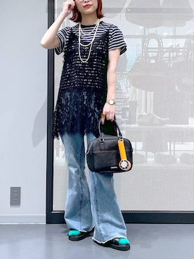 「LAKOLE（ラコレ）のアイテム」を使った、みーやん。さん（レディース・161cm）の夏コーディネート