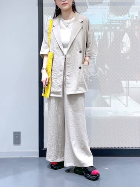 「アイテム（テーラードジャケット）」を使った、みーやん。さん（レディース・161cm）の夏コーディネート