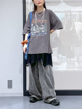 「アイテム（シュシュ）」を使った、みーやん。さん（レディース・161cm）の夏コーディネート