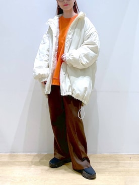 「LAKOLE（ラコレ）のアイテム（その他アウター）」を使った、みーやん。さん（レディース・161cm）の冬コーディネート
