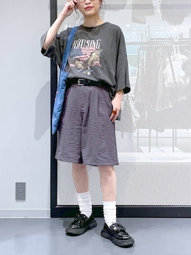 「アイテム（シュシュ）」を使った、みーやん。さん（レディース・161cm）の夏コーディネート