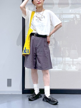 「アイテム（シュシュ）」を使った、みーやん。さん（レディース・161cm）の夏コーディネート