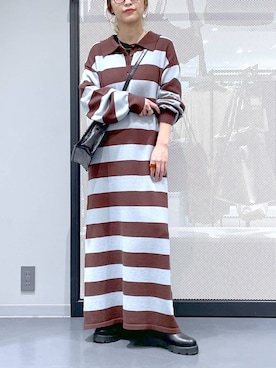 「アイテム（シュシュ）」を使った、みーやん。さん（レディース・161cm）の冬コーディネート