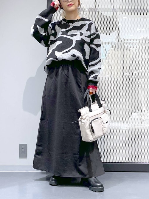 セール】花柄ジャガードニットプルオーバー / 593442（ニット/セーター