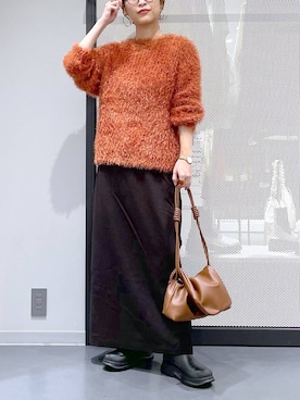 「アイテム（レインシューズ）」を使った、みーやん。さん（レディース・161cm）の冬コーディネート