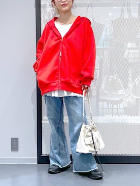 「アイテム（ピアス（両耳用））」を使った、みーやん。さん（レディース・161cm）の冬コーディネート