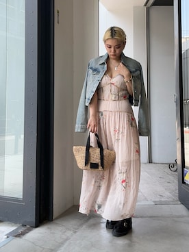 「ALLSAINTS（オールセインツ）のアイテム（ジャケット/アウター）」を使った、Kylie(カイリー)さん（レディース・152cm）の夏コーディネート