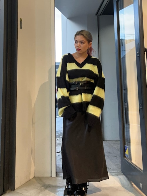 ALLSAINTS（オールセインツ） ニット セーター LOU V-NECK STRIPE