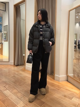 「アイテム（ダウンジャケット/コート）」を使った、Maikaさん（レディース・163cm・20代）の冬コーディネート