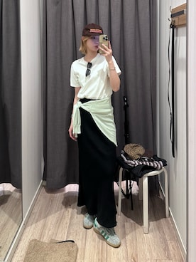 「GLOSTER（グロスター）のアイテム」を使った、Maikaさん（レディース・163cm）の春コーディネート