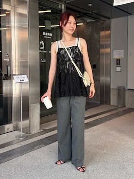 「キャミビスチェ」｜Maikaさん（レディース・163cm）の夏コーディネート