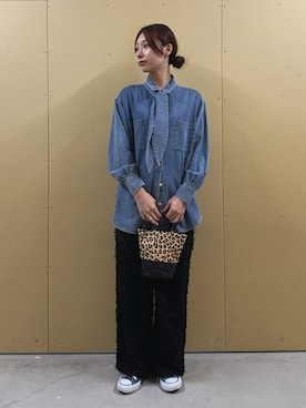 「ボウタイシャツ」｜Maikaさん（レディース・163cm）の秋コーディネート