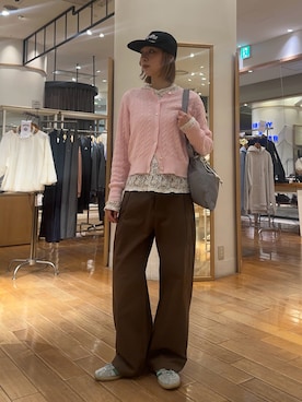 「GLOSTER（グロスター）のアイテム」を使った、Maikaさん（レディース・163cm）の春コーディネート