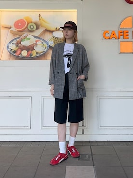 「GLOSTER（グロスター）のアイテム」を使った、Maikaさん（レディース・163cm）の春コーディネート