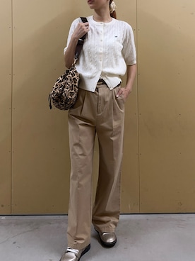 「アイテム（チノパンツ）」を使った、Maikaさん（レディース・163cm・20代）の夏コーディネート