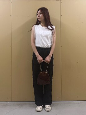 「JETEE（ジュテ）のアイテム」を使った、Maikaさん（レディース・163cm）の夏コーディネート