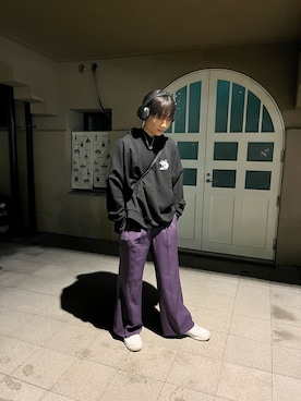 「パーカーコーデ」｜akihikoさん（メンズ・174cm・10代）の春コーディネート