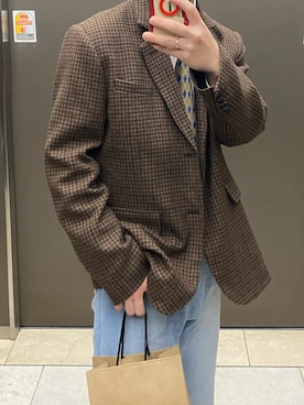 「お買い物」｜田中瑠さん（メンズ・170cm）の春コーディネート