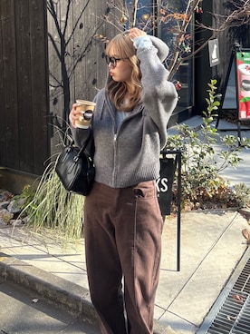 「FREE'S MART（フリーズマート）のアイテム」を使った、nanakaさん（レディース・158cm）の冬コーディネート