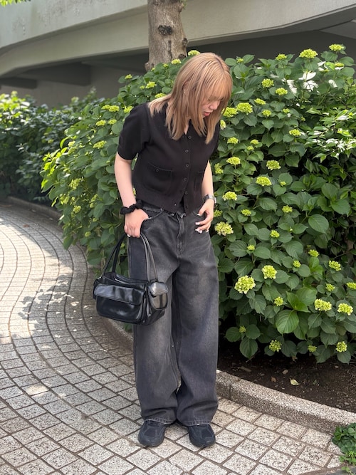 プリーツプリーズ　半袖カーディガン PLEATS PLEASE ISSEY MIYAKE - プリーツプリーズイッセイミヤケ
