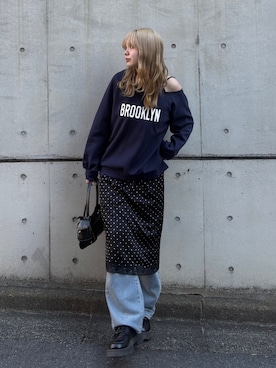 「FREE'S MART（フリーズマート）のアイテム」を使った、nanakaさん（レディース・158cm）の冬コーディネート