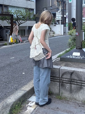 「FREE'S MART（フリーズマート）のアイテム」を使った、nanakaさん（レディース・158cm）の夏コーディネート